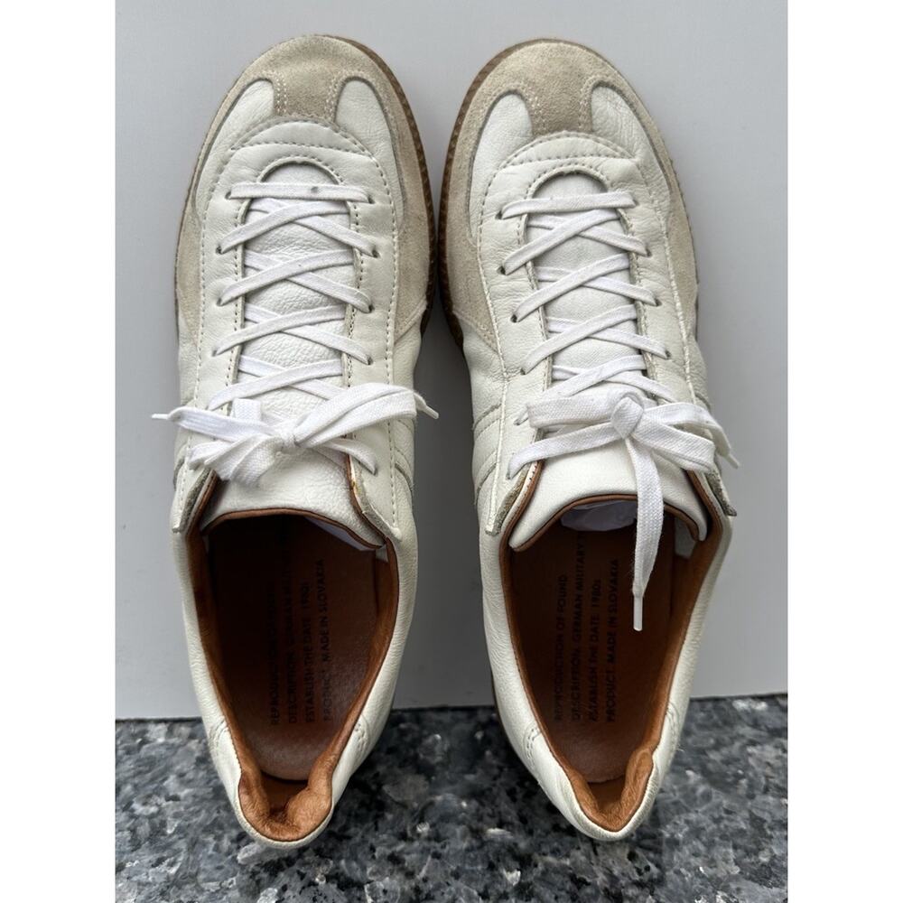 Reproduction of Found German Military Trainers, White, Men’s Size 41